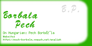 borbala pech business card